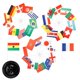 thumbnail image 4 of 1 Set Desktop Flag Office Desk Flag Decor Country Flag Ornament Tabletop Flag with Stand, 4 of 4