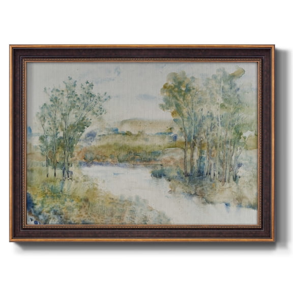Trees on the Creek I Premium Framed Canvas- Ready to Hang