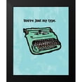 thumbnail image 2 of Valentina, Valentina 15x18 Black Modern Framed Museum Art Print Titled - JUST MY TYPE INK SKETCH, 2 of 5