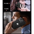 thumbnail image 4 of Classy Design Luxury Leather Phone Case for iPhone 15 Non-Slip Grip Full Body Ultra Slim Protective Case (2023,6.1”) (Black), 4 of 11