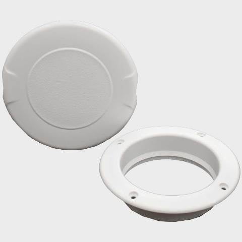 Innovative Marine Boat Access Plate 505-105 | Pry-Out 4 Inch Polar White