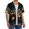thumbnail image 4 of Disketp Men's Hawaiian Creative Casino Print Shirts Button Down Holiday Beach Shirts-4X-Large, 4 of 7