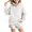 Q02 White, variant on Mifsaly Kids Girls Sweatshirt Half Button Pullover Sweatshirts Mock Neck Long Sleeve Loose Fit Casual Fall Winter Tops Orange,160