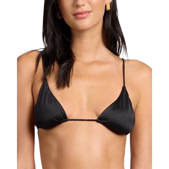 Onia womens  Jolie Bikini Top, XL, Black