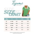 thumbnail image 3 of TIYOMI Ladies Plus Size 4X St Patrick's Green Tunics Short Sleeve T-Shirts Lucky V Neck Shirts Casusal Tops Color Block Blouses Loose Fit Pullover 4XL 24W 26W, 3 of 3