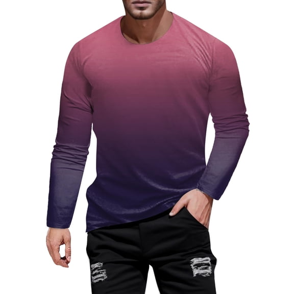 VJATTWR Long Sleeve Shirts for Men Sun Lightweight Wicking Running Jogging Athletic Workout Tee Shirt Xxxl