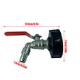 thumbnail image 3 of Contenedor de IBC 16 mm de válvula de grifo adaptador de agua Barril de agua Toque Acero inoxidable Conector de PVC Depósito Suministros Suministros de reemplazo de piezas Kearding TO001166-00, 3 of 7