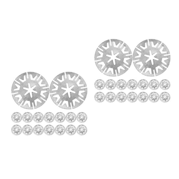 Masteelf 40 pcs Engine Push-Type Retainer Clips Heat Shield Clips Metal Locking Star Washers Underbody Heat Shield Fasteners