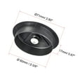 thumbnail image 2 of Cubierta de agujero para cables, grommet de escritorio de plástico de 2-3/8" para organizador de cables 10 Pcs (Negro), 2 of 4