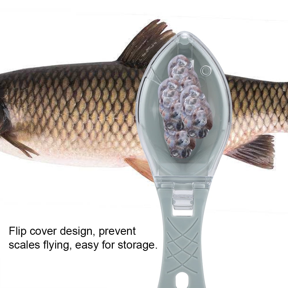 LYUMO Fish Skin Scraper,Fast Remove Fish Skin Scraping Brush Plastic