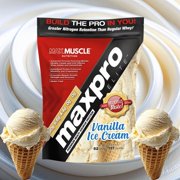 Max Muscle Sports Nutrition MaxPro Elite Whey Protein Powder, 30g Protein, Vanilla Ice Cream, 4 lb