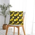 thumbnail image 7 of Wukai Geometric Pattern with Bee Premium Polyester Fleece Pillow Covers with Hidden Zipper Closure,Luxuriously Soft and Durable-26"x26", 7 of 7