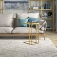thumbnail image 2 of Evelyn&Zoe Alexis 16" Wide Rectangular Side Table, Brass, 2 of 9
