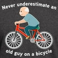 thumbnail image 3 of CafePress - Never Underestimate An Old Guy On A B Dark T Shirt - Men's Classic Graphic Cotton T-Shirt, 3 of 4