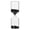 Black, variant on YAHHU Cylinder Shape 30 Minutes Sand Clock Sand Timer High Borosilicate Glass Home Desktop Ornament Birthday Valentine's Gift Decor Pink (7.1 in / 18 cm)