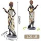 thumbnail image 4 of Escultura africana de 12 pies para decoración del hogar, estatuas y esculturas africanas de músicos para decoración del hogar, decoración africana para sala de estar, arte africano, dama tribal, 4 of 5