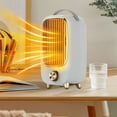 thumbnail image 3 of HIBIBUD 2026 New Desktop Mini Heater,Compact Personal Warm Fan,Silent Energy Saving Small Heater for For Home,Office,Bedroom,Dorm Workspace,Study Table,Countertop,Nightstand, 3 of 7