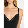 thumbnail image 5 of No Boundaries Fit Stretch Lace Trim Romper, Women's XS-XXXL, 5 of 6