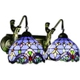 thumbnail image 2 of FETCOI Tiffany Wall Sconce Vintage Wall Lamp 2-Light Wall Light for Bedroom Living Room, 2 of 9