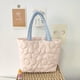 thumbnail image 2 of Bolso Coreano Mujer Algodón Acolchado Sweet Shopper Art Tote Bag (Rosa), 2 of 6