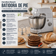 thumbnail image 3 of Batidora de Pie Hamilton Beach 7 Velocidades 4 Qt conTazón de Acero Inoxidable y Cabezal Abatible 300W Plateada, 3 of 10