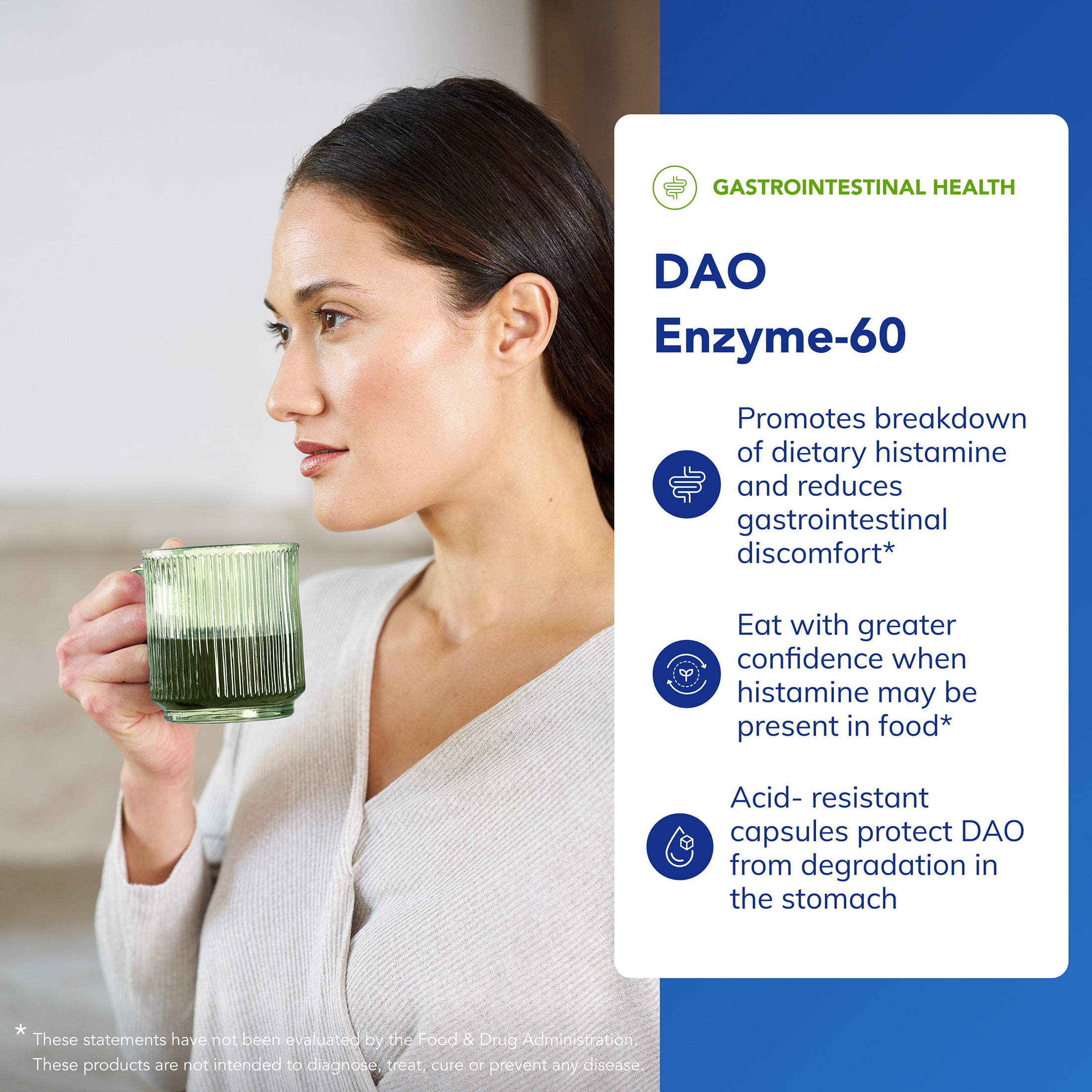 Pure Encapsulations DAO Enzyme - Histamine Breakdown Digestion Support Supplement* - Ease Digestive Discomfort & Skin Sensitivity* - Allergen-Free Health Supplement - 60 Capsules