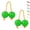 Green, variant on 2 Pairs Kashaka Shaker Aslatua Rhythmic Ball, African Hand Percussion Rattle for Kids Adults