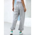 thumbnail image 4 of Womens Fleece Sweatpants Warm Comfy Joggers Pants Athletic Lounge Leggings with Pockets, 4 of 8