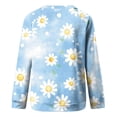 thumbnail image 4 of Long Sleeve Blouse for Womens Crewneck Cute Printed Tees Shirt Casual Plus Size Pullover Tops 2026 Spring Outfits, 4 of 5