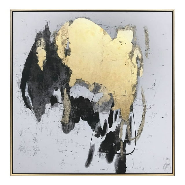 Gild Design House Canvas/Plastic Illustrious Hand Painted Giclee in Gold/Black