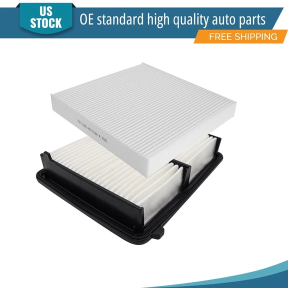 YXPCARS 2PCS Engine Air Filter & Cabin Air Filter for Honda Civic 2016-2022 L4 2.0L (CA12051, CF11182)