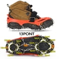 thumbnail image 2 of 1 par de crampones de tacos de para caminar, escalar, Naranja m Sunnimix Apretones de zapatos para crampones de hielo, 2 of 7