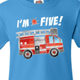 thumbnail image 4 of Inktastic I'm 5 Fire Truck 5th Birthday Youth T-Shirt, 4 of 5