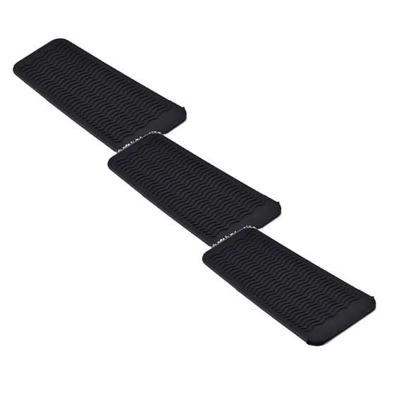 3Pcs Professional Grade Silicone Heat Mat, Curling Iron & Flat Iron Holder for Hot Styling Tools, Protects Countertops from Burns(Black*3)