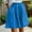 Blue women cotton linen shorts a1, variant on Womens Cotton Linen Shorts Elastic Waist Flowy Solid Casual Mini Skirt Skirtlike Summer Beach Vacation Lounge Trousers Loose Fit Pockets Daily Wear, White M