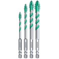 thumbnail image 1 of 4pcs Four-Flute Sawtooth Eccentric Drill Bits Professional Sturdy Drill Bit Set for Wood/Tile/Etc, 1 of 5