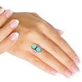 thumbnail image 2 of Natural Aqua Chalcedony Women Jewelry 925 Sterling Silver Ring, 2 of 5
