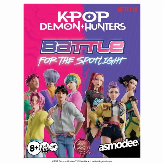 K-Pop Demon Hunters: Battle for the Spotlight Family Card Game, from Asmodee
