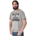 thumbnail image 4 of Believe in Your Selfie Hashtag Humor Women's Graphic T Shirt Tees Brisco Brands S, 4 of 7