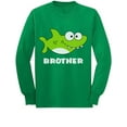 thumbnail image 1 of Tstars Boys Big Brother Shirt Gift for Big Brother Shark Shirt for Brother Toddler Kids Birthday Pregnancy Announcement Graphic Tee Big Bro Gifts for Brother Long Sleeve T Shirt, 1 of 6