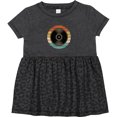 thumbnail image 3 of Inktastic Retro Vinyl Record Music Vintage Sunset Girls Baby Dress, 3 of 5