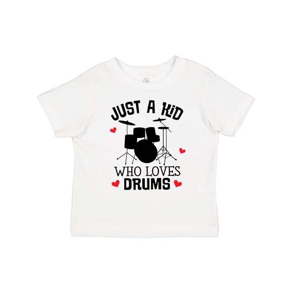 Inktastic Future Drummer Kid Loves Drums Boys or Girls Toddler T-Shirt
