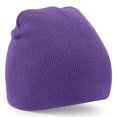 thumbnail image 1 of Beechfield - Gorro beanie de invierno de punto Modelo Básico (Púrpura), 1 of 2