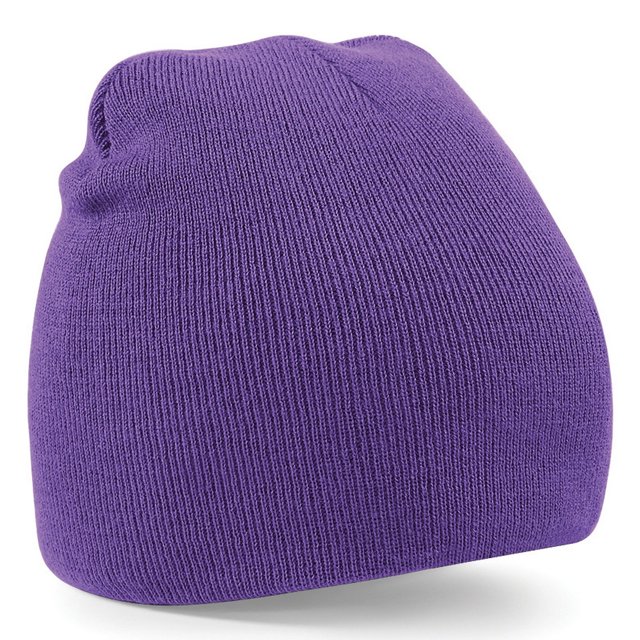 Beechfield - Gorro beanie de invierno de punto Modelo Básico (Púrpura)