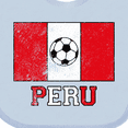 thumbnail image 4 of Inktastic Peruvian Soccer Boys or Girls Baby Bib, 4 of 4