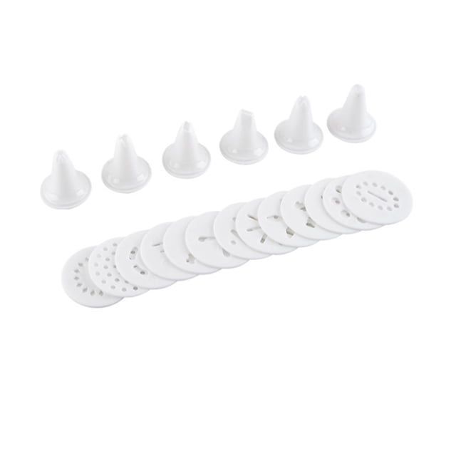 FUTUREORYY Manual Operation Cookie Piping Presser Baking Tool White 1 Set