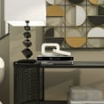 thumbnail image 2 of 10" x 3" White Marble Geometric 2 Link Chain Sculpture, by DecMode, 2 of 12