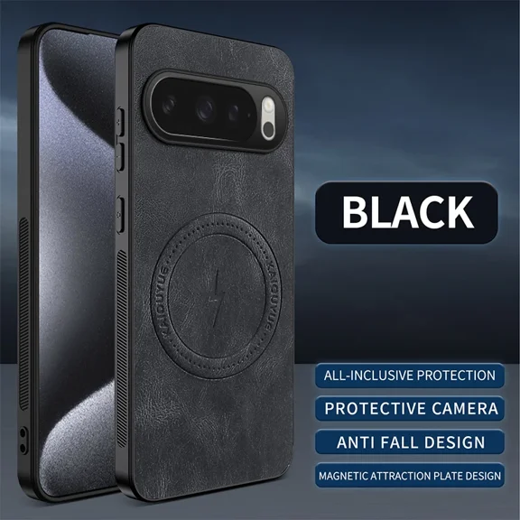 For Google Pixel 10 Pro XL Luxury Leather Texture Wireless Charging Magnetic Case For Google Pixel 10 Pro 5G Phone Cover