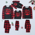 thumbnail image 1 of Automne Hiver Joyeux Noël Pyjamas Maman et Moi Imprimé Pyjamas Femmes Coton Bio avant Noël Pyjamas, 1 of 8