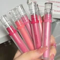 thumbnail image 3 of Heallor-pintalabios con efecto espejo, lápiz labial hidratante, 6 colores, maquillaje labial acuoso, té de leche, tinte de labios rojo, cosméticos, 3 of 5